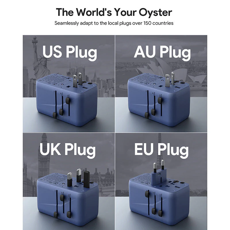 Aukey PA-TA09 100W Universal Travel Charger (Blue) - Image 10