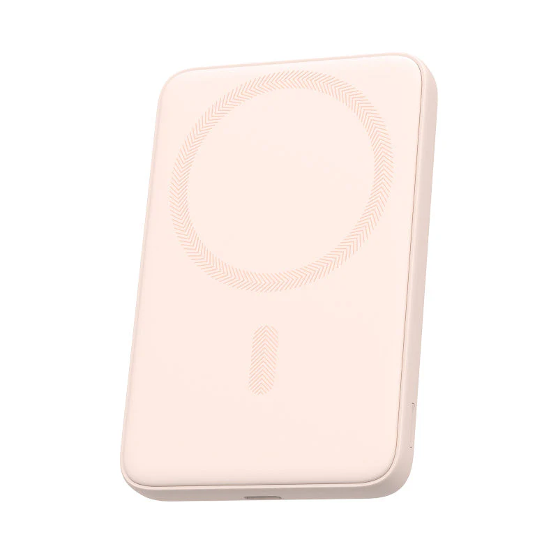 Aukey PB-MS03 MagFusion Slim 5000mAh Magnetic Wireless Charging Power Bank (Pink) - Image 2