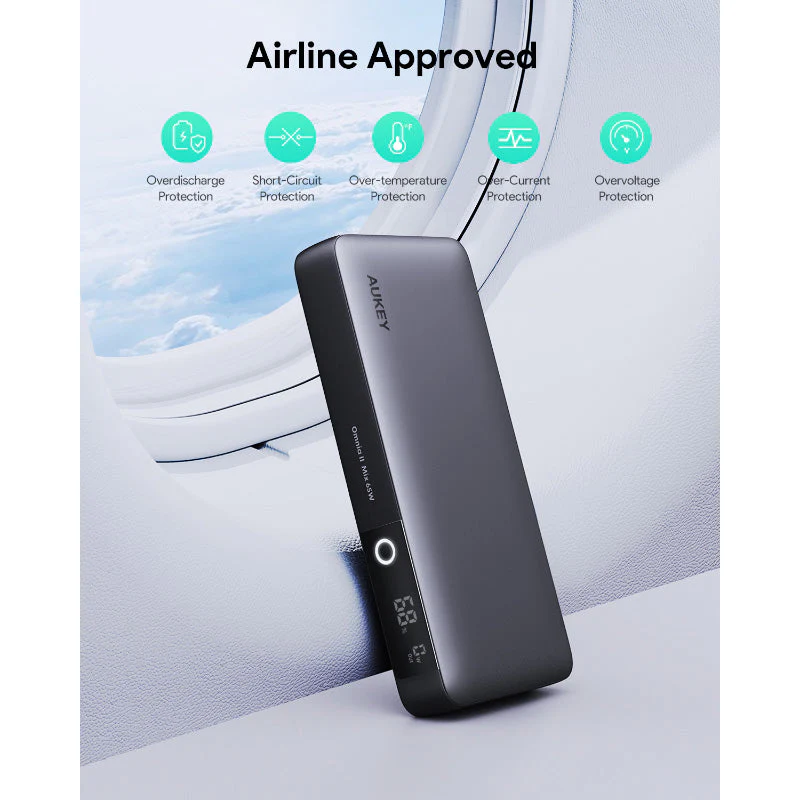 Aukey PB-Y43 Sprint X 20K 65W 20000mAh Portable Power Bank with PD3.0 (Grey) - Image 6
