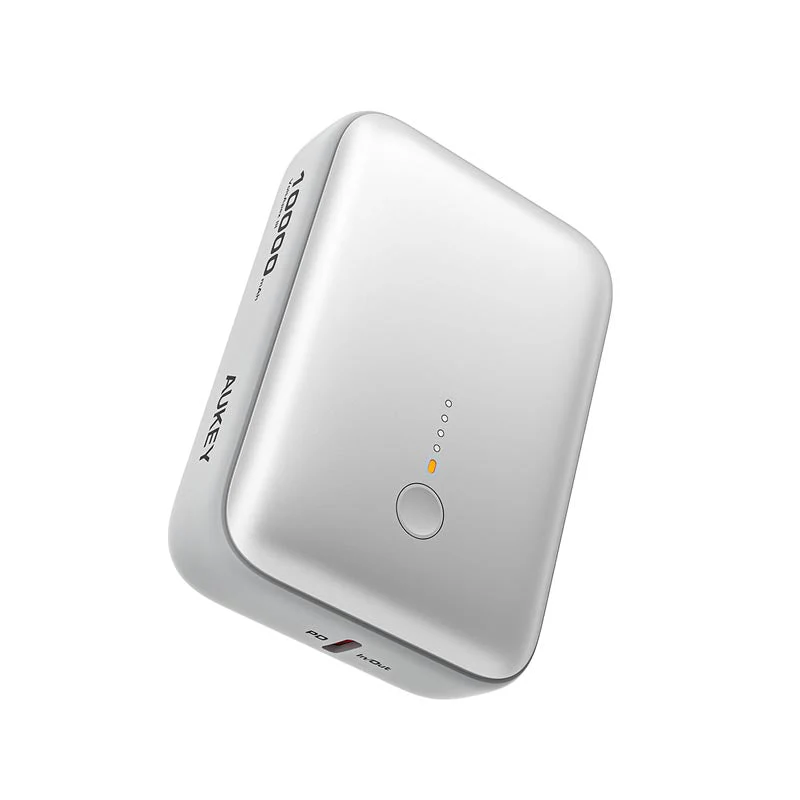 Aukey PB-Y55 Spark Mini 10000mAh Compact Fast Charging Power Bank with 20W PD (Frost White) - Image 2