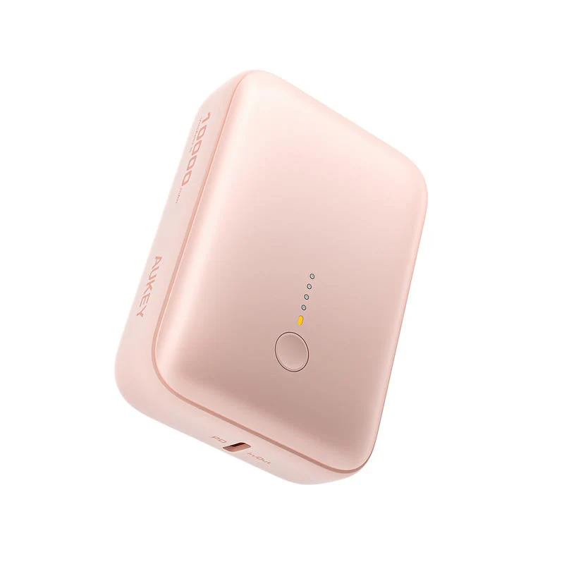 Aukey PB-Y55 Spark Mini 10000mAh Compact Fast Charging Power Bank with 20W PD (Pink) - Image 2