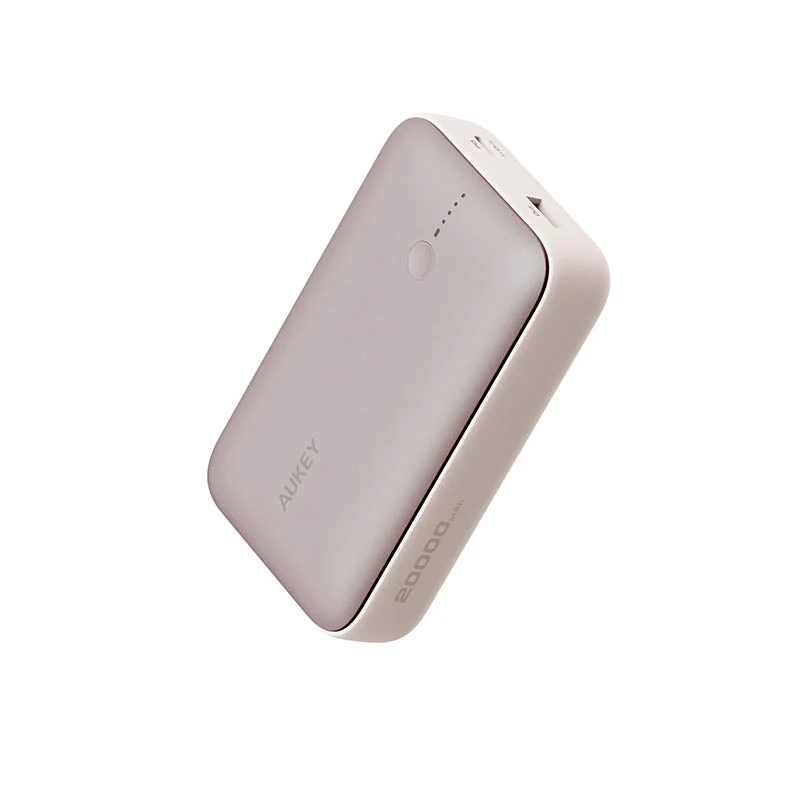 Aukey PB-Y57 Spark Mini 20000mAh Compact Fast Charging Power Bank with 20W PD (Desert Gold Titanium) - Image 2