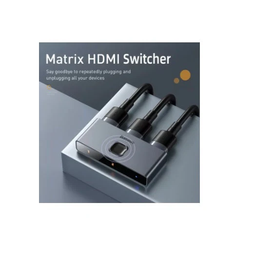 Baseus CAHUB-BC0G Matrix HDMI Switch (Grey) - Image 3