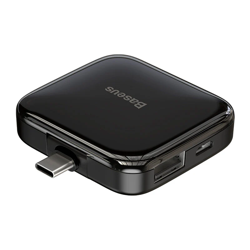 Baseus CAHUB-DW01 Portable 4in1 USB-C HUB (Black) - Image 2