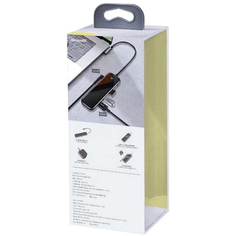 Baseus CAHUB-EZ0G Multi-function HUB (Type-C to 4xUSB3.0+PD) - Image 2
