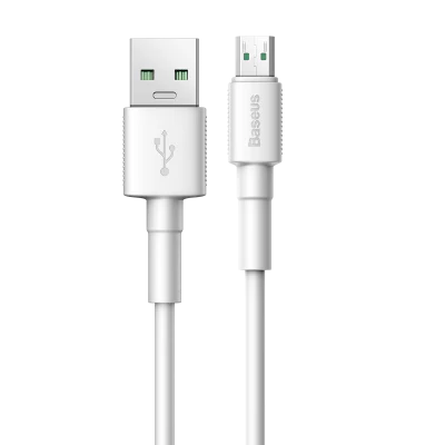 Baseus CAMSW-D02 Mini White Cable USB For Micro 4A 1m (White)