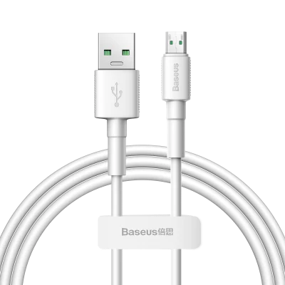 Baseus CAMSW-D02 Mini White Cable USB For Micro 4A 1m (White) - Image 6