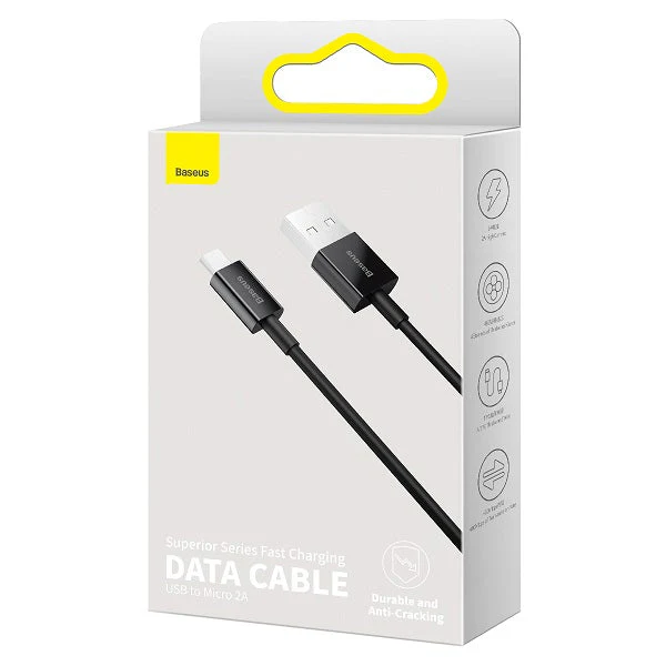 Baseus CAMYS-01 Micro USB Cable 2A 1m (Black)