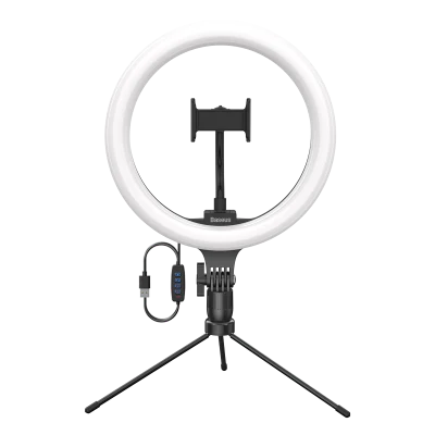 Baseus CRZB10-A01 Selfie LED Ring Light with Tripod & Holder - Image 6