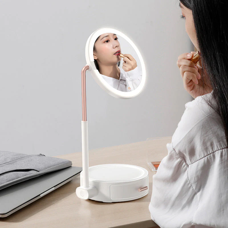 Baseus DGZM-02 Lighted Makeup Mirror with Storage Box - Image 4