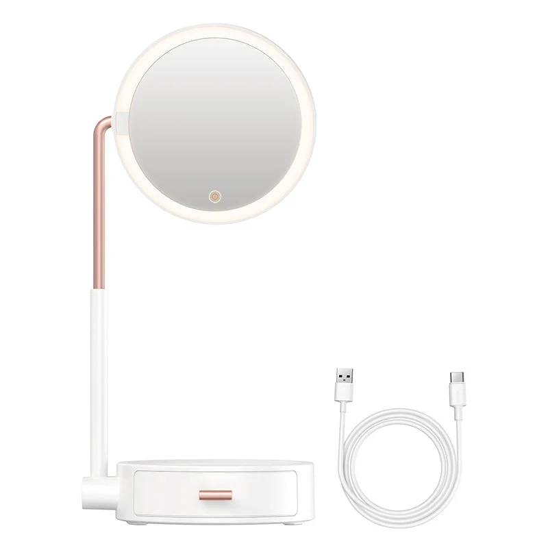 Baseus DGZM-02 Lighted Makeup Mirror with Storage Box - Image 6