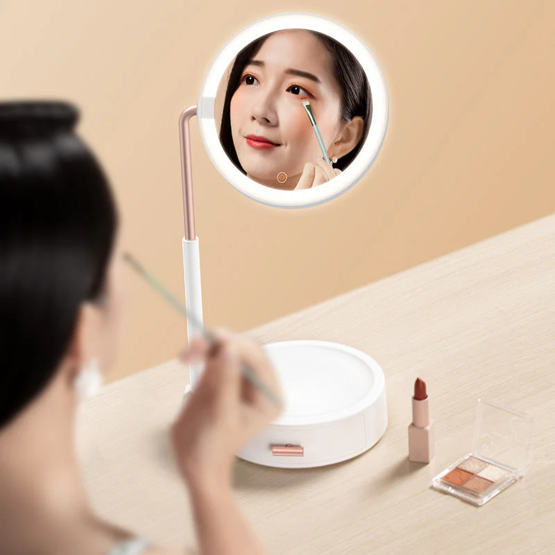 Baseus DGZM-02 Lighted Makeup Mirror with Storage Box - Image 8