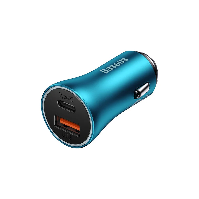 Baseus Golden Contactor Max Dual Fast Car Charger U+C 60W - Image 3