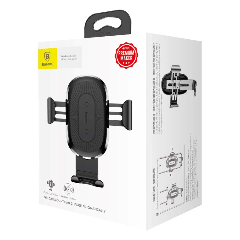 Baseus WXYL-01 Wireless Car Mount Phone Holder (Black) - Image 4