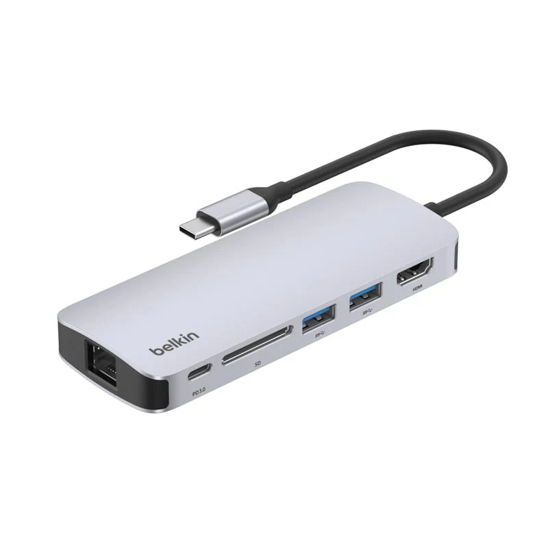 Belkin AVC008fqSGY-V2 USB-C 6-in-1 Multiport Dock W 4K - Image 2
