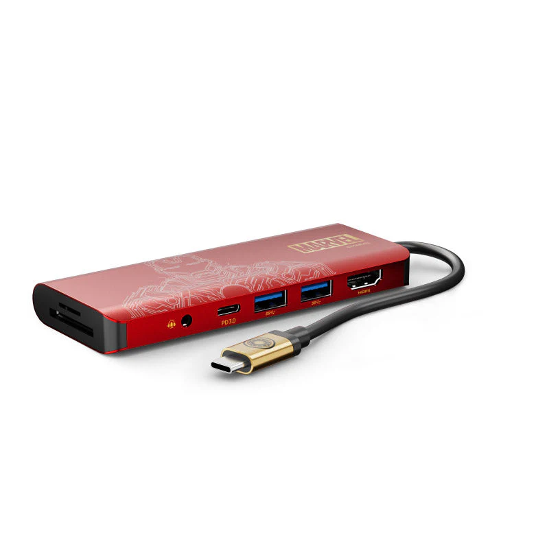 Belkin AVC009qcBG-DY Marvel Ironman Series Connect USB-C 7-in-1 Multiport Hub Adapter - Image 3
