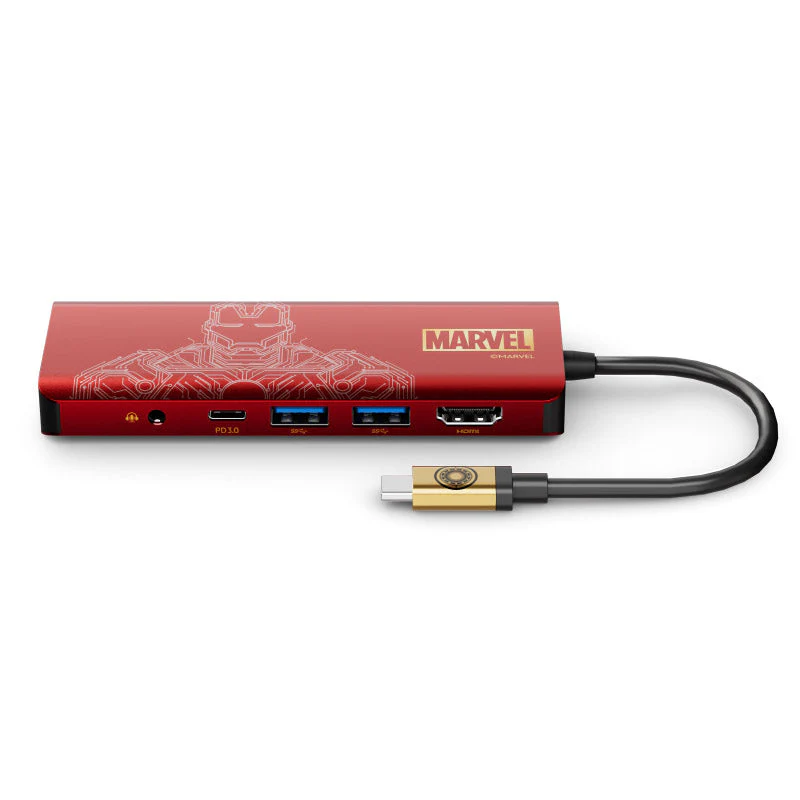 Belkin AVC009qcBG-DY Marvel Ironman Series Connect USB-C 7-in-1 Multiport Hub Adapter - Image 5