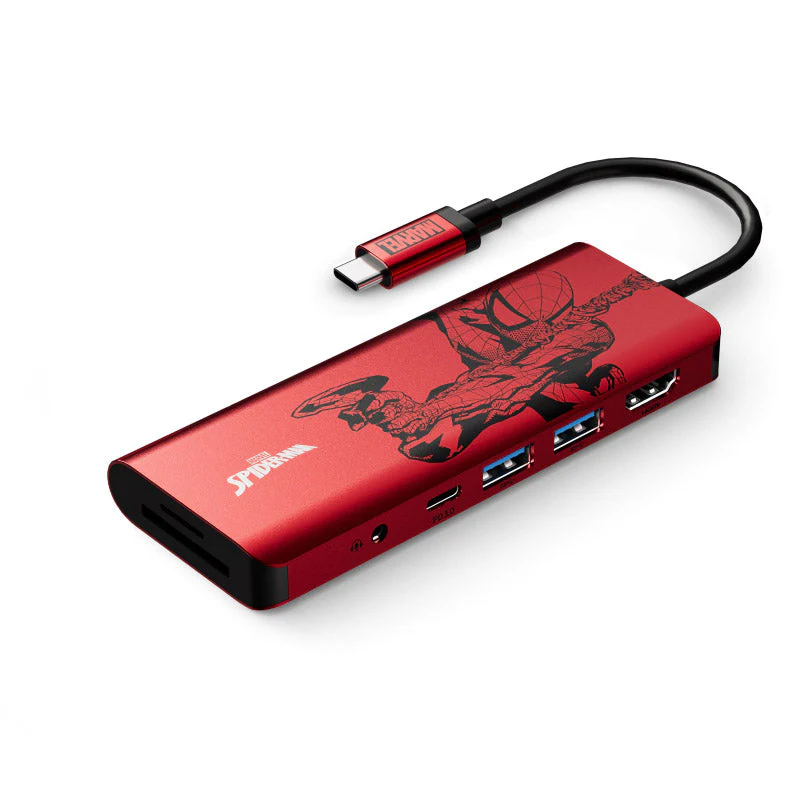 Belkin AVC009qcRD-DY Marvel Spiderman Series Connect USB-C 7-in-1 Multiport Hub Adapter - Image 4