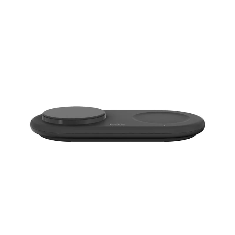 Belkin BoostCharge Pro 2-in-1 Magnetic Wireless Charging Pad with Qi2 15W (Black) - Image 2