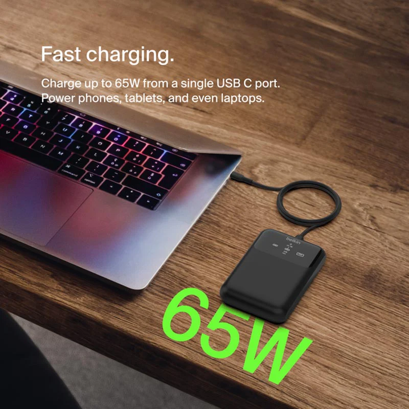 Belkin BPB020btBK BoostCharge Pro 3-Port Laptop Power Bank 20K - Image 9