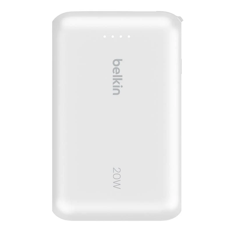 Belkin BPB021fqWH BoostCharge Power Bank 10K with Integrated Cable (White)