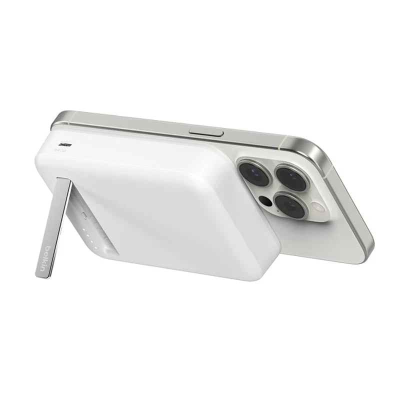 Belkin BPD008btWH BoostCharge Pro Magnetic Power Bank with Qi2 15W 10K (White) - Image 2