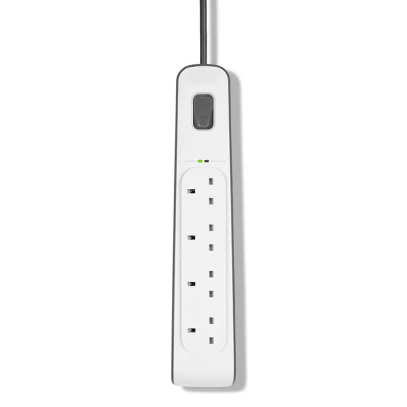 Belkin BSV400af2M 4Way 2M Surge Protection Strip (White) - Image 3