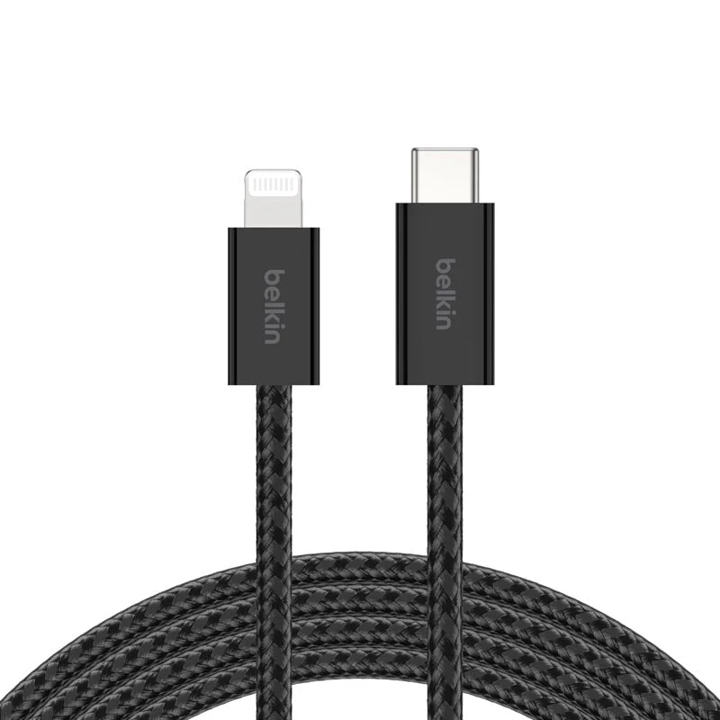 Belkin CAA017qc05BK 1.5m Lightning to USB-C Cable Black - Image 3