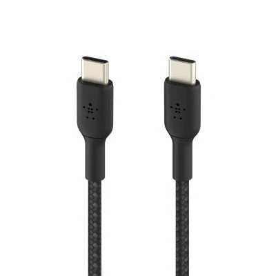 Belkin CAB004bt1MBK BoostCharge Braided USB-C to USB-C Cable (Black, 1M) - Image 4