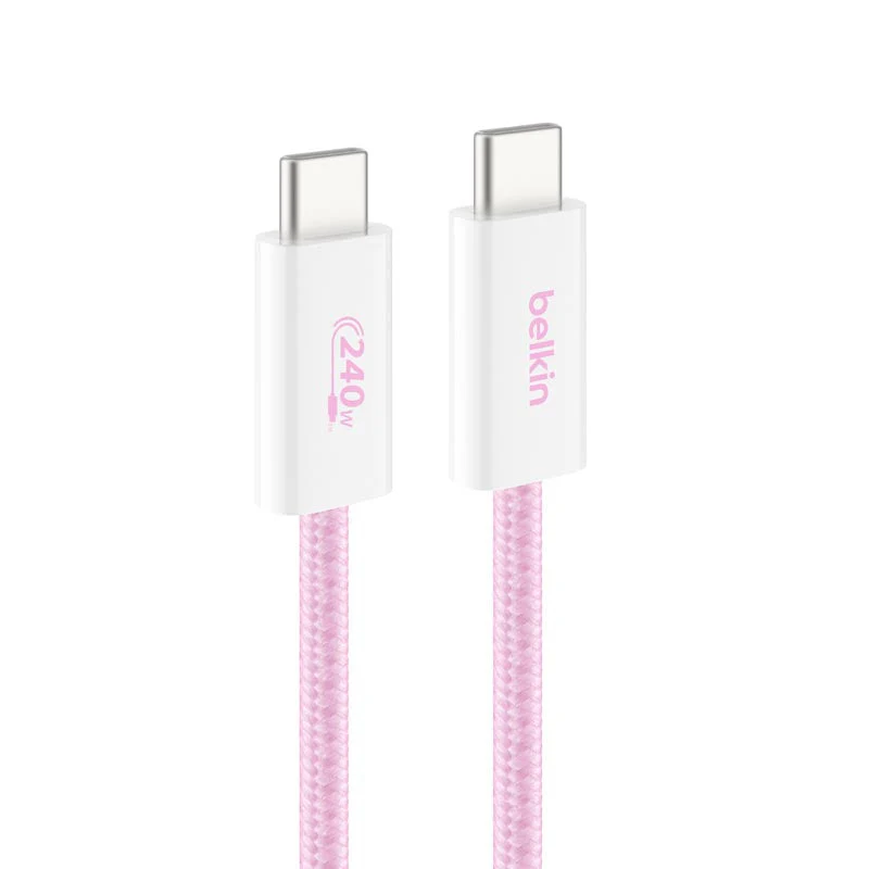 Belkin CAB019qc05PK2PK 240W USB-C to C Cable 1.5m 2Pack Pink - Image 3