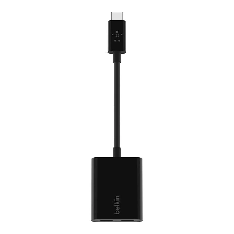 Belkin F7U081btBLK RockStar UB=SB-C Audio + Charge Adapter (Black) - Image 4