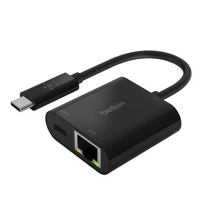 Belkin INC001btBK USB-C to Ethernet + Charge Adapter - Image 3