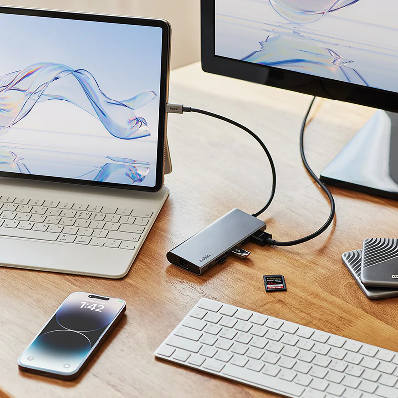 Belkin INC009btSGY Connect USB-C 7-in-1 Multiport Adapter - Image 6