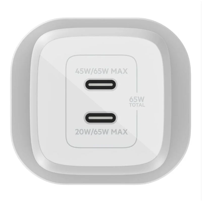Belkin WCH013myWH BoostCharge Pro Dual USB-C GaN Wall Charger with PPS 65W - Image 3