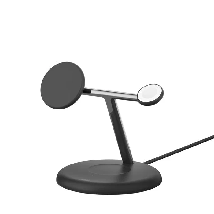 Belkin WIZ023myBK BoostCharge Pro 3-in-1 Magnetic Wireless Charging Stand with Qi2 15W (Black) - Image 5