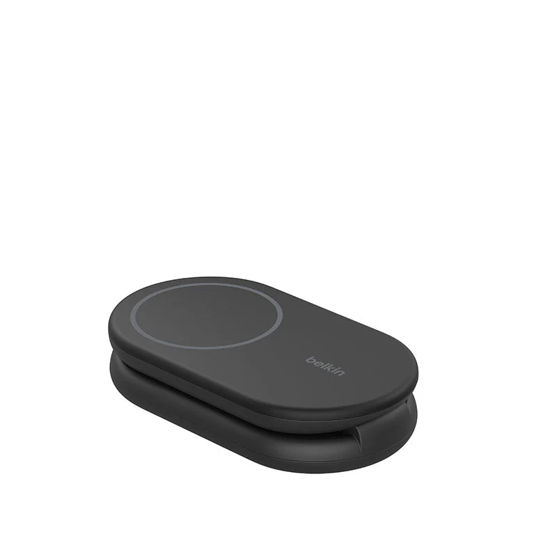 Belkin WIZ028qcBK BoostCharge 2-in-1 Magnetic Foldable Wireless Charger with Qi2 15W (Black) - Image 4