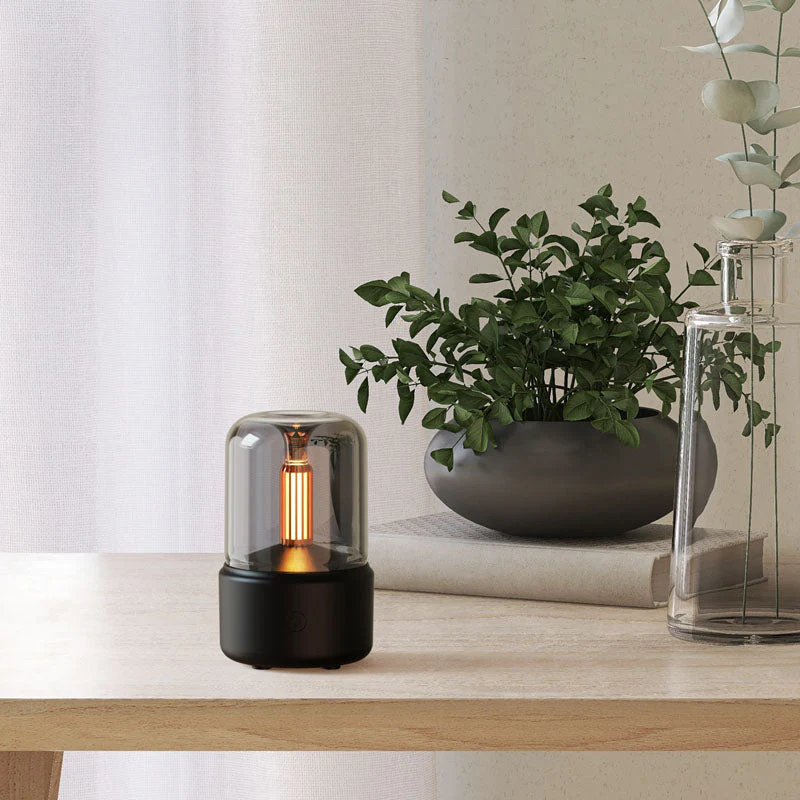 BOS+ DQ702 Candlelight Aromatherapy Machine (Black) - Image 3