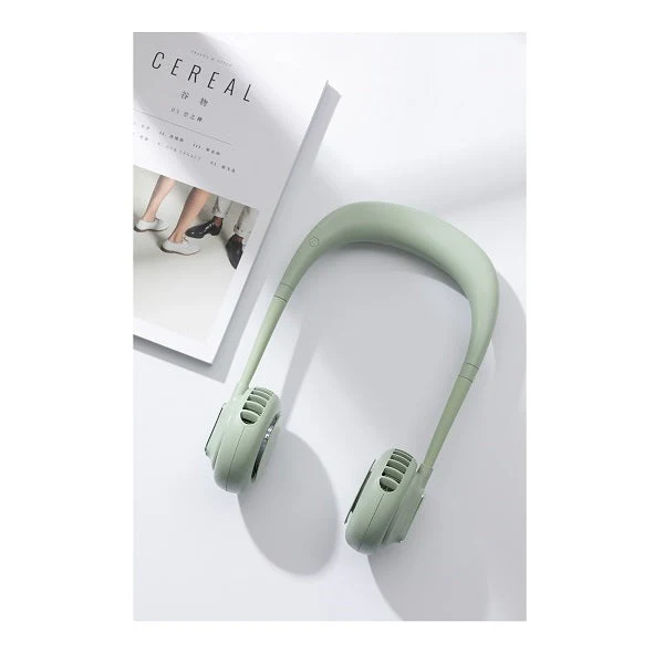 BOS+ I57 USB Neckband Dual Cooling Fan (Green)