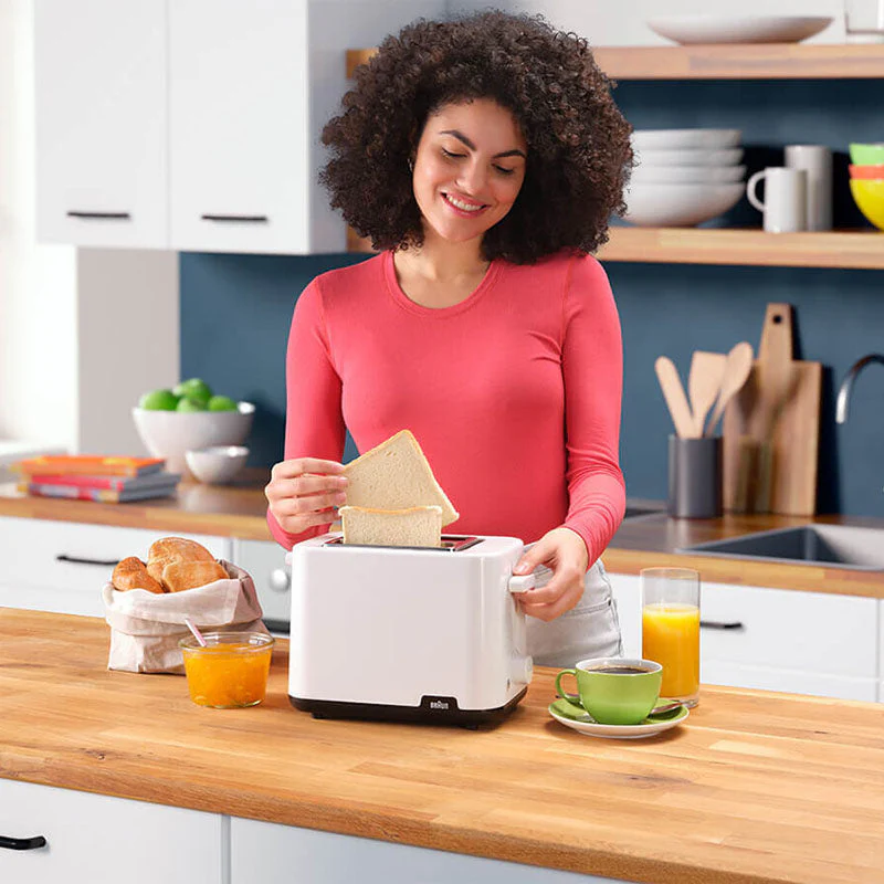 Braun Breakfast1 HT101AI-HT1010WH Toaster (White) - Image 4