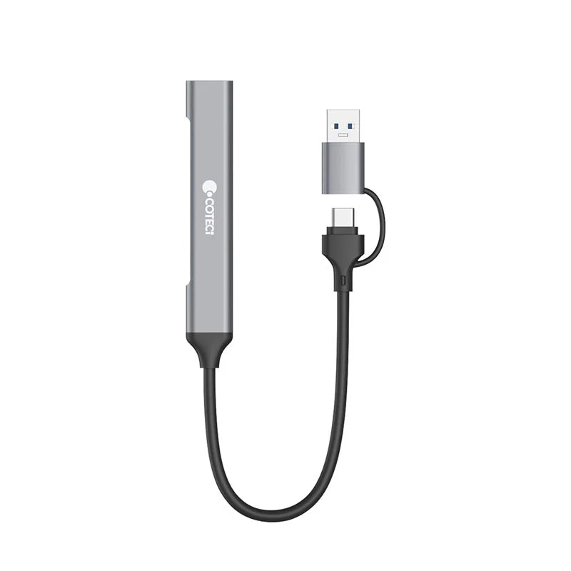 COTECi USB-C/A to USB-A 3.0 + 3 x USB-C Port Hub - Image 3