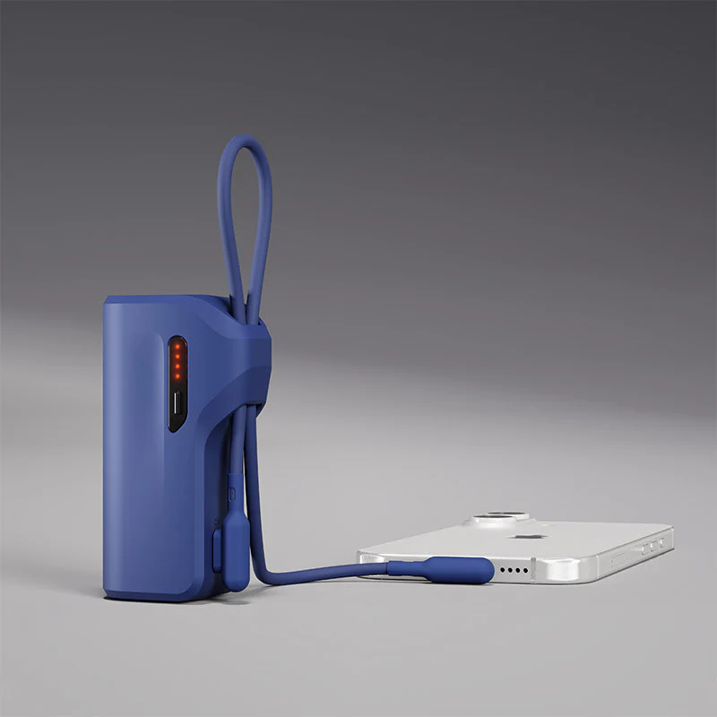 Cygnett Thumboost 5K Powerbank Built-in Cable (Black) - Image 3