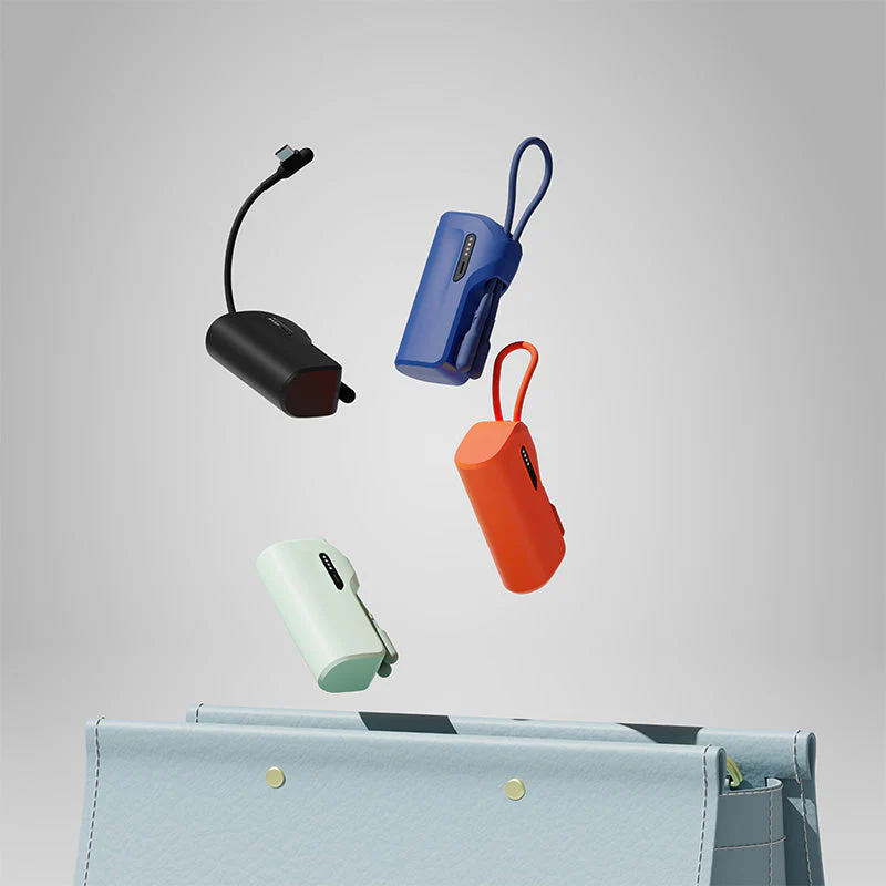 Cygnett Thumboost 5K Powerbank Built-in Cable (Neon Dusk) - Image 2
