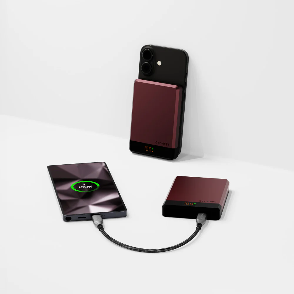 Cygnett MagSlim 10k Power Bank - Cherry - Image 3