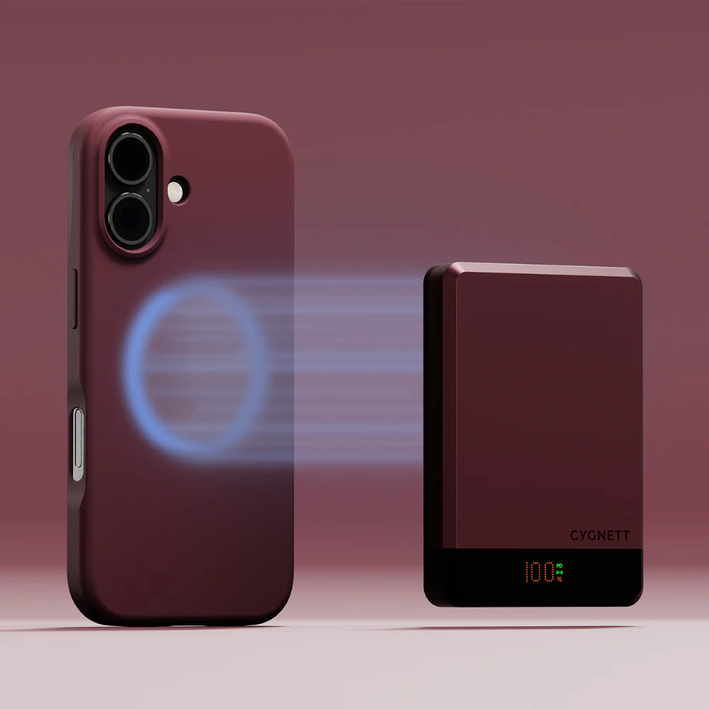 Cygnett MagSlim 10k Power Bank - Cherry - Image 4