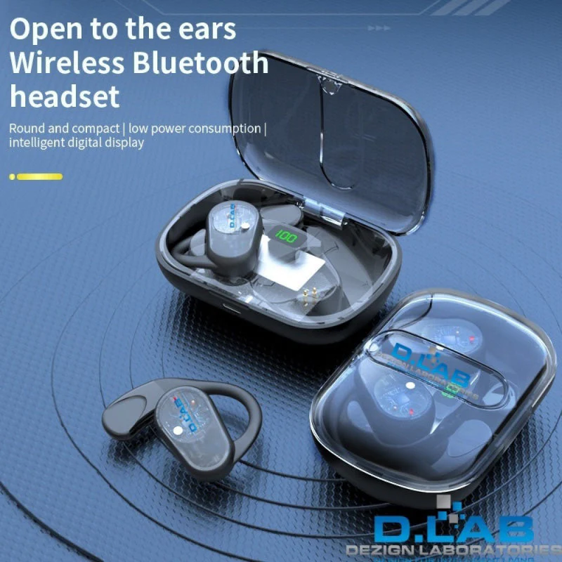D.LAB True Open Wireless Earbuds (OWS-NPLUS4) - Black - Image 4