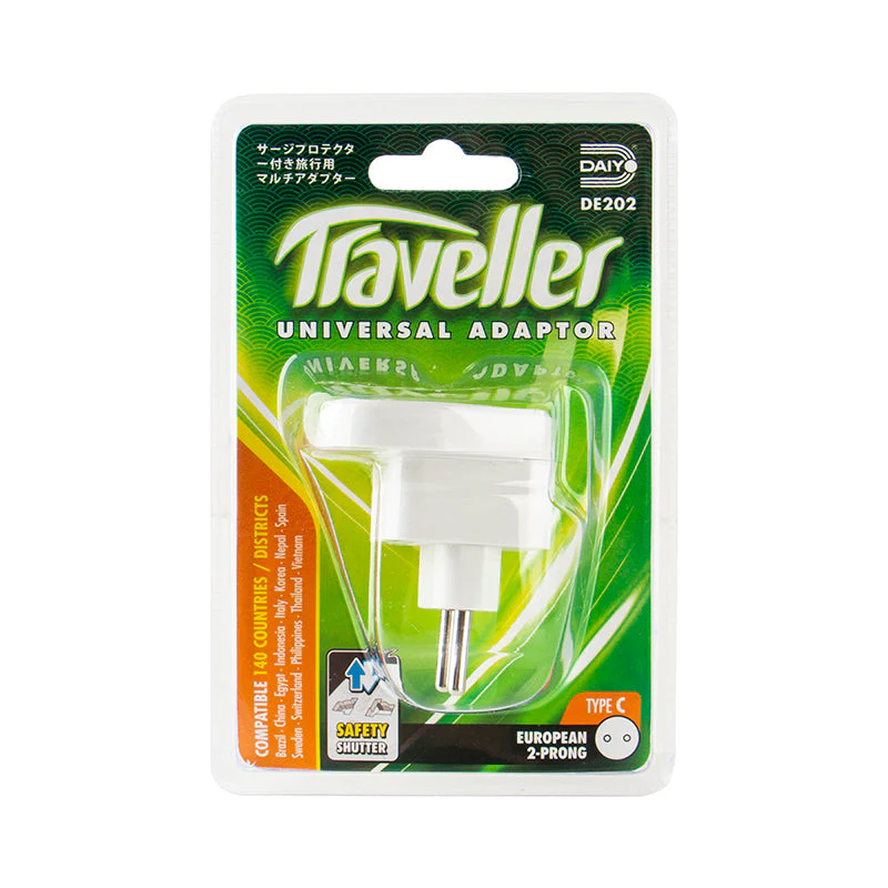 Daiyo DE202 2-Prong European Traveller Adaptor - Image 2