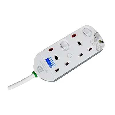 Daiyo DE292 2 Way 2M Socket Strip with Surge Protector - Image 2