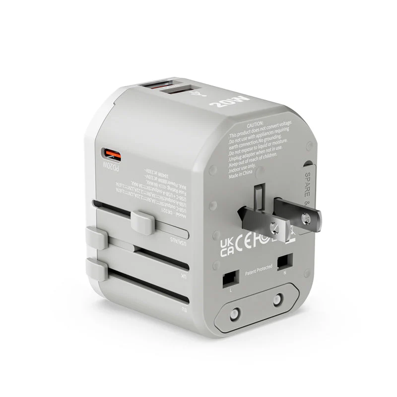 Daiyo DE321 PD20W 1C+ 2A Traveller Multi Universal Adaptor (White)