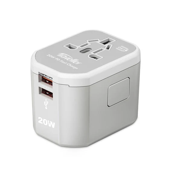 Daiyo DE321 PD20W 1C+ 2A Traveller Multi Universal Adaptor (White) - Image 2