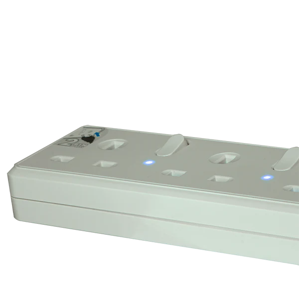Daiyo DE386-3M LED 6 Way Socket Strip w Surge 3M - Image 6